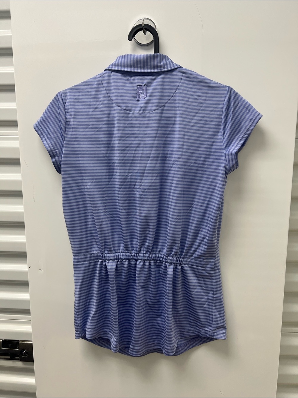 FootJoy Lavender Striped Golf Polo - Picture 3 of 4